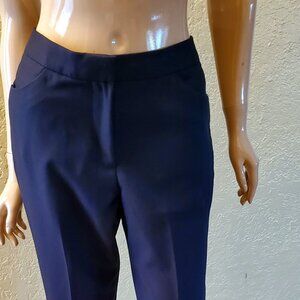 Women's size 8 navy blue straight leg pants.
